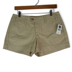 Gap Shorts Womens 6 Favorite Khaki Low Rise Relaxed‎ Fit New